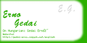 erno gedai business card